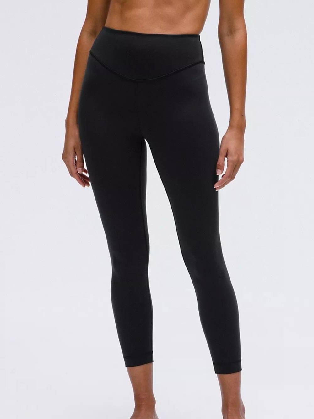 lululemon Wunder Under HR Tight 25” Flux. Black High-Rise Leggings.